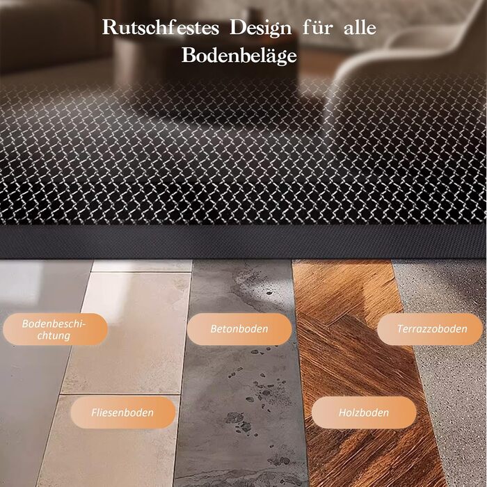 Килимок для дверей 45x65 см, Килимок для миття, Нековзний килимок для дверей, Килимок для дверей для приміщень, Нековзний килимок для вхідних зон