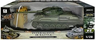 Радіокерований танк T-34 Битва 128 з інфрачервоною системою бою, 2.4 ГГц, колір оливковий