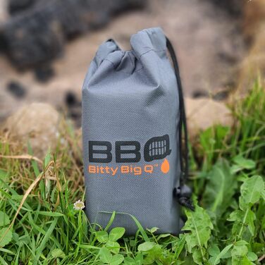 Кемпінговий гриль Bitty Big Q з нержавіючої сталі 316, ультракомпактний, портативний, легкий