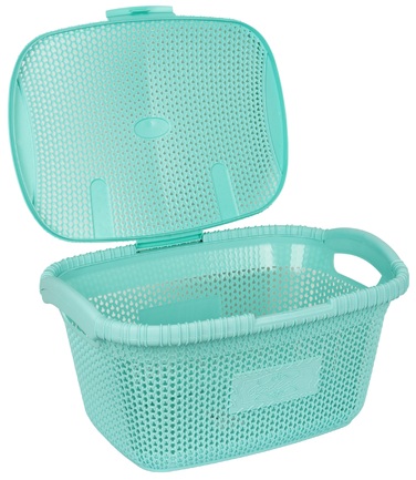 Кошик для білизни Violet House 1002 Віолетта Soft Mint 28 л (6852929)