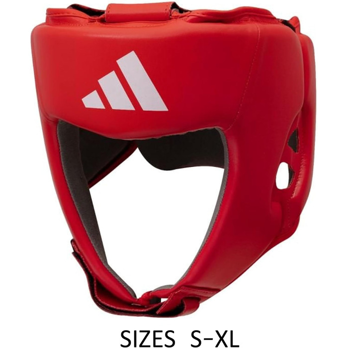 Боксерський шолом Adidas AIBA M червоного кольору