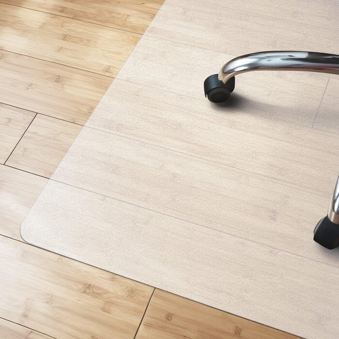 Захисний килимок для твердих підлог KARAT - 100 x 120 см, молочно-білий - Захисний килимок для офісних стільців, захисний килимок для паркету, ламінований килимок з поліпропілену (Revolution)