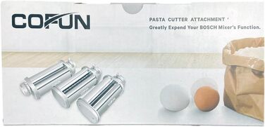 Насадка для пасти COFUN для Bosch Mum 5 аксесуарів, 3 шт. и макаронна машина для насадки Bosch Mum5 аксесуари, ролик для пасти з нержавіючої сталі для фетучіні для Bosch Mum 5 аксесуарів