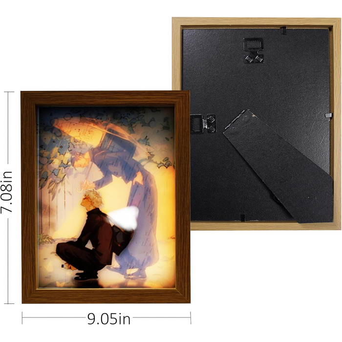 Ілюміновані картини FunLake, натхненні японським аніме-дзюцу - світлодіодний декор для стін Gojo Satoru та Geto Suguru, рамка для