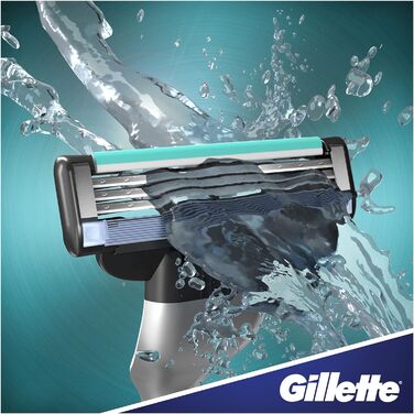 Леза для бритви Gillette Mach3, 12 змінних лез для мокрих бритв чоловічі з 3-кратним лезом (8 шт. (2 упаковки))