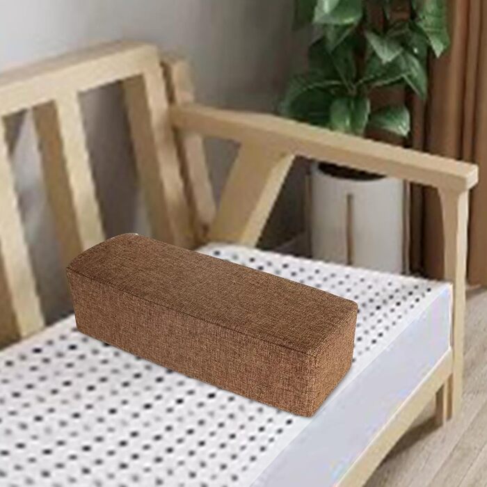 Гойдальний підлокітник для дивана, опорна подушка, поперекова подушка для дивана, ергономічний підлокітник дивана-бустера, підголівник дивана для крісла, вітальня, читання, дім, ліжко, коричневий