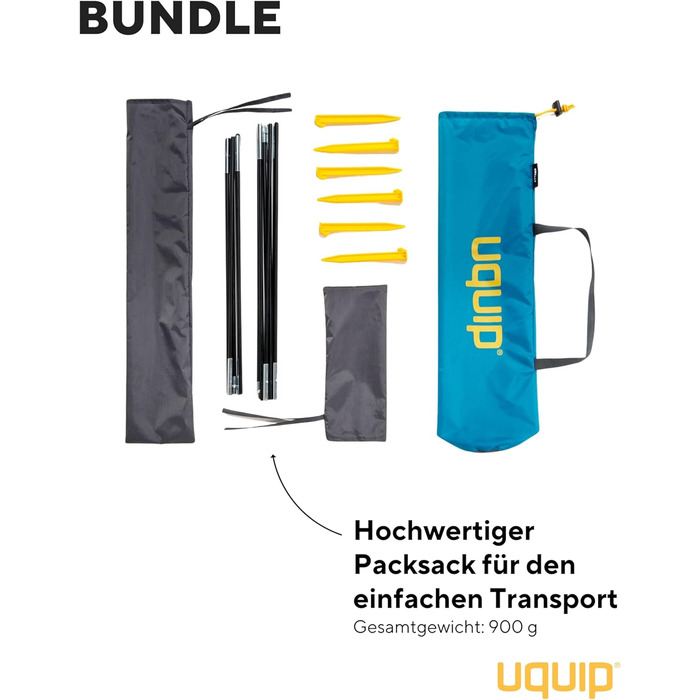 Пляжний намет Uquip Shelly Beach Shelter I UPF 50 для захисту від сонця, вітру та дощу I Портативний пляжний намет I Ідеально підходить для пляжу, кемпінгу та пікніків, один розмір, бензиновий