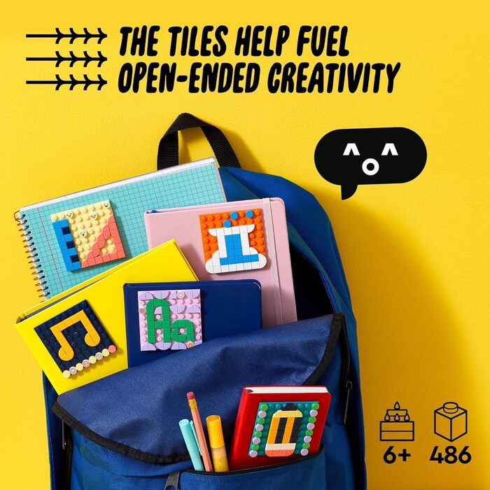 Набір LEGO DOTS Клейкі пластирі Megapack 41957 Arts and Crafts 5-в-1 для створення мозаїки, наклейки-пластирі своїми руками, ідея подарунка для творчих дітей, створіть індивідуальні дизайни для зошитів