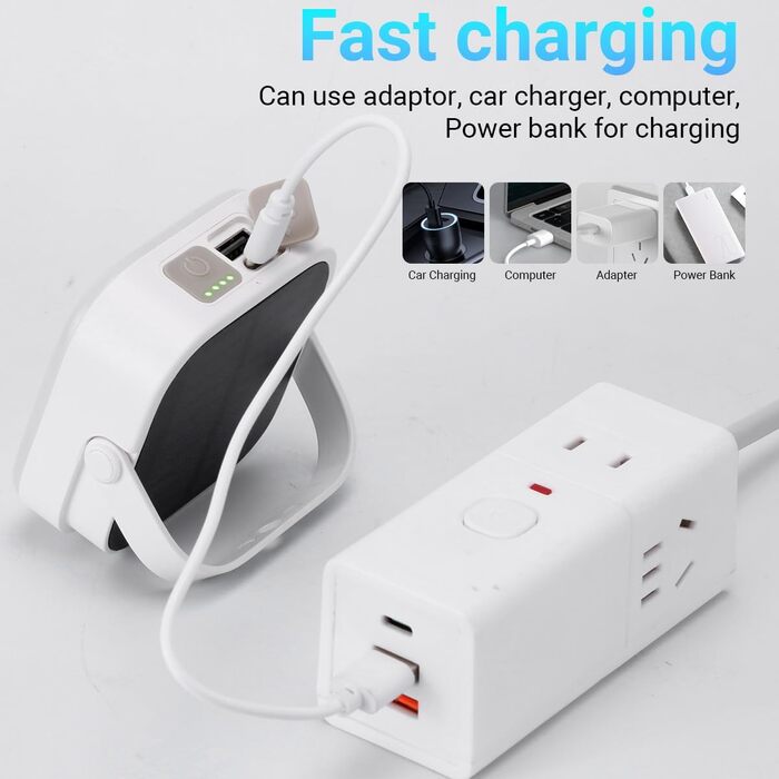 Комплект 4000LM світлодіодні акумуляторні кемпінгові ліхтарі, сонячні кемпінгові ліхтарі з карабіном, водонепроникний наметовий ліхтар для підвішування з 4 режимами для використання на свіжому повітрі, читання, походів, використання в надзвичайних ситуаці