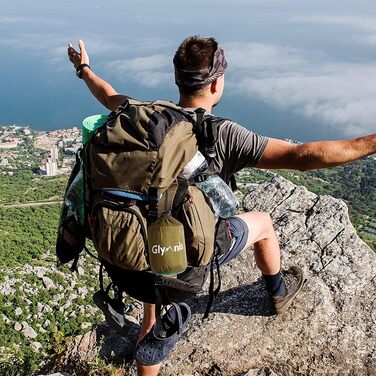 Ультралегкий гамак для подорожей Glymnis з підвісними тросами та сталевими карабінами, вантажопідйомність до 300 кг