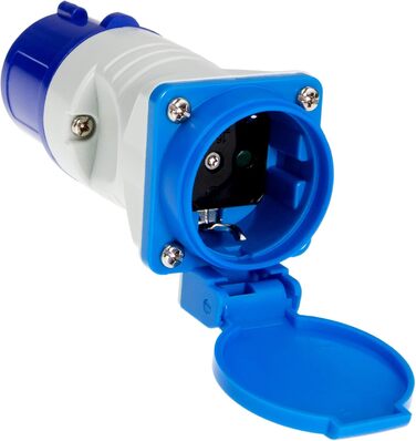 Кратний адаптер CEE на Schuko, 230 В 16 А для кемпінгу та автофургонів, 3-