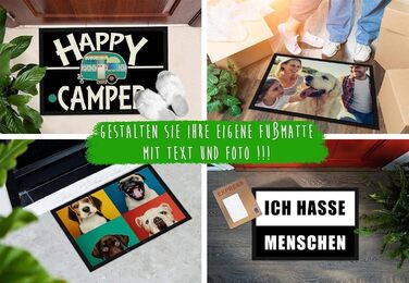 Килимок для дверей Print Royal - Персоналізуйте свій килимок за допомогою власного фото - Різні розміри від 60 см до 120 см - Нековзний, 60 x 40 см з гумовою каймою