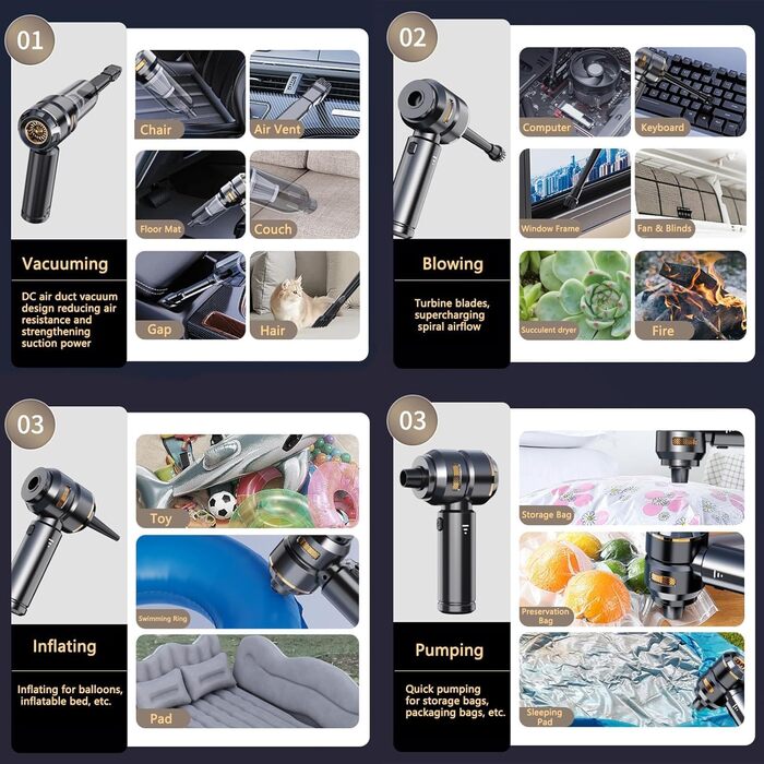 Акумулятор для ручного пилососа, переможець тесту акумулятора для автомобільного пилососа 22000PA, ручний акумуляторний пилосос, 3