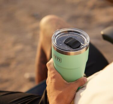 Стаканка YETI Rambler об&39ємом 591 мл (20 унцій) зі знімною кришкою MagSlider, термокружка з нержавіючої сталі, вакуумна ізоляція колір Firefly Yellow