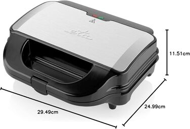 Сендвіч-машина ETA 4 в 1 I Sorento I Антипригарне покриття для легкого чищення без пригорання I 900 Вт I вафельниця, гриль та багато іншого