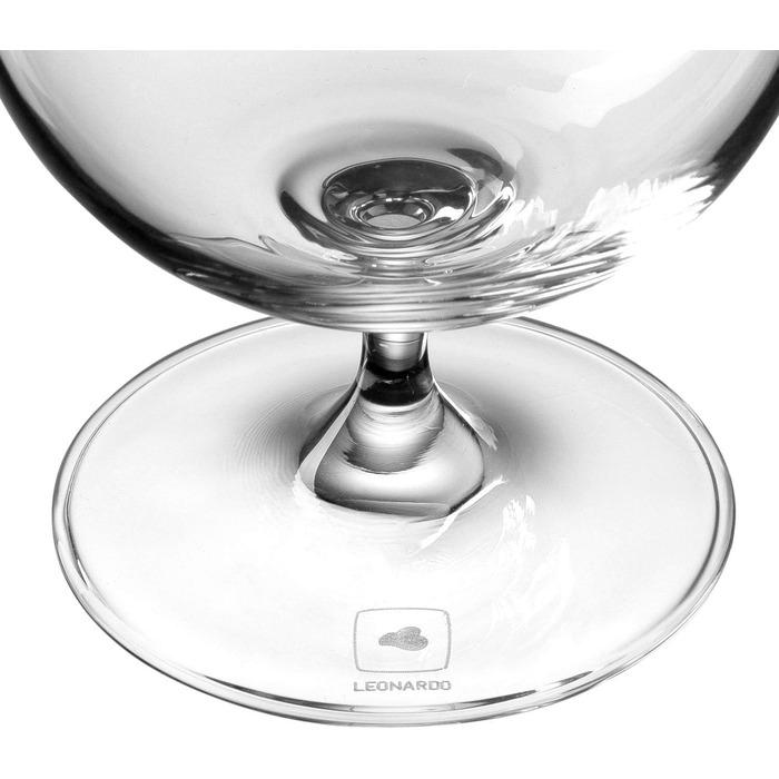 Келих для коньяку Leonardo Ciao, ука, коньячна чарка з намальованою ніжкою, можна мити в посудомийній машині, 400 мл, 061454 1 кел