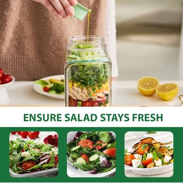 Пластикова банка для зберігання салату, вертикально шарувата конструкція салат-стручка, компактний, розумний контейнер для свіжого салату з герметичною коробкою для спецій., 1