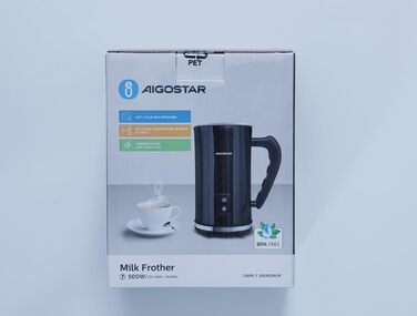 Піноутворювач для молока електричний 500 Вт 240 мл, для гарячого та холодного молока з 3 режимами Піноутворювач для молока для кап