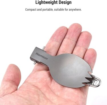 Набір кемпінгових тарілок 8-в-1 з 5 титановими каструлями та складною виделкою, ложкою, легким посудом, столовими приборами для барбекю, кухні, походів, пікніка