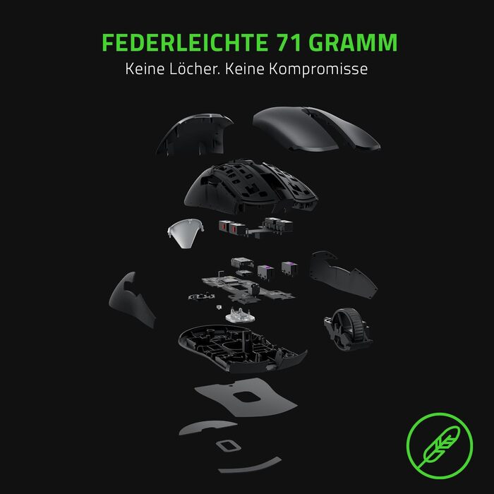 Двостороння кіберспортивна ігрова миша з технологією HyperPolling 8000 Гц (оптичний фокус сенсор з 20K DPI, оптичні перемикачі 2-г