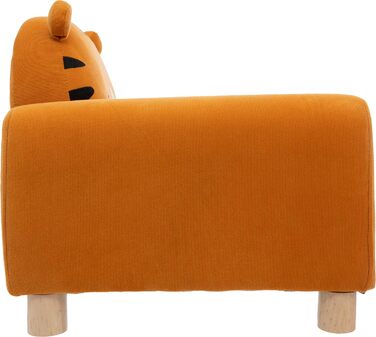 СТВОРИТЕЛЬ АТМОСФЕРИ ІНТЕР&39ЄРУ Дитяче крісло, Тигр, Крісло, Стілець, Джунглі/Тварини, Помаранчевий, Поліестер, Пінополіуретан (ПУ), Фанера, Розслаблюючий