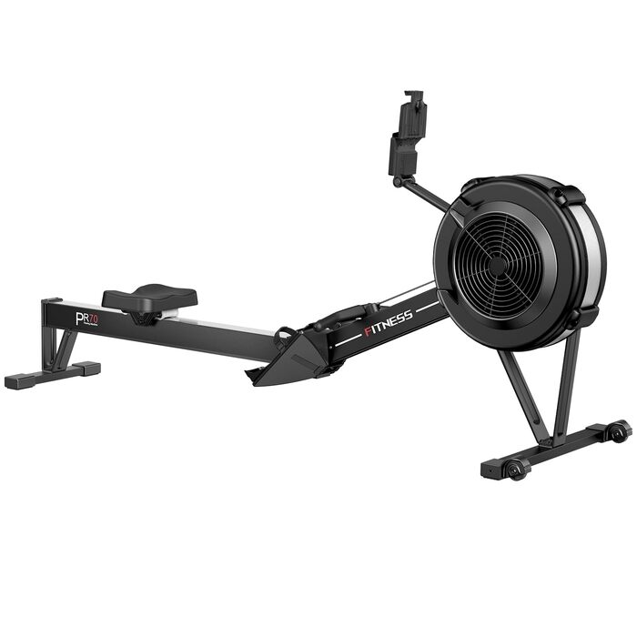 Гребний тренажер PASYOU з повітряним опором для домашнього використання, професійний гребний тренажер з 10 регульованими рівнями опору, професійний гребний тренажер для приміщень, ергономічне комфортне сидіння, із застосунком Kinomap, вантажопідйомність 1