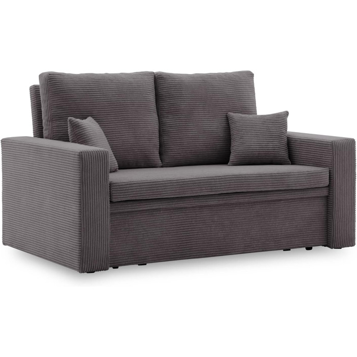 Диван Айкідо I 150x85 - з функцією сну - вибір кольорів - сучасний диван - з відділенням для зберігання речей - сучасна вельветова тканина - тканина POSO (POSO 022)