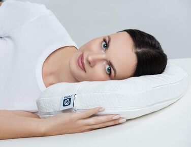 Подушка для пірсингу Lelekka Runa з отвором посередині для полегшення болю у вусі, включаючи 2 чохли. Подушка-пончик з отвором, подушка для зняття тиску.