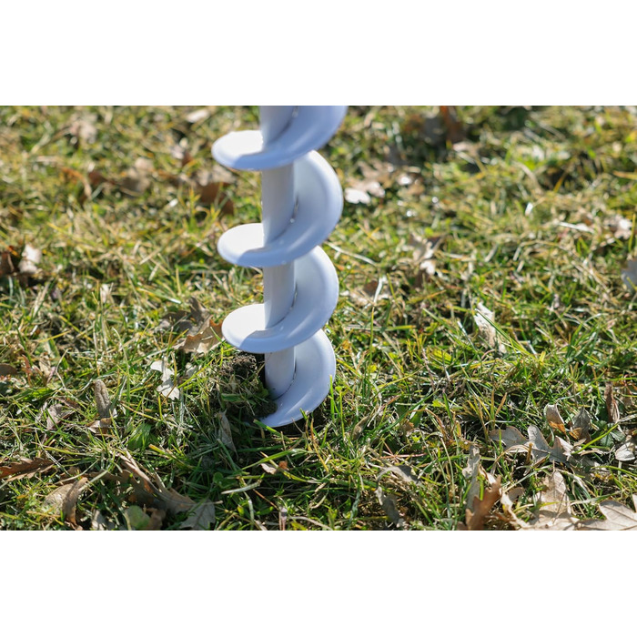 Бур для землі (ідеальний помічник для встановлення огорожі, легке попереднє буріння для кріплення стовпів, сталь з порошковим покриттям, 90 мм) 44485