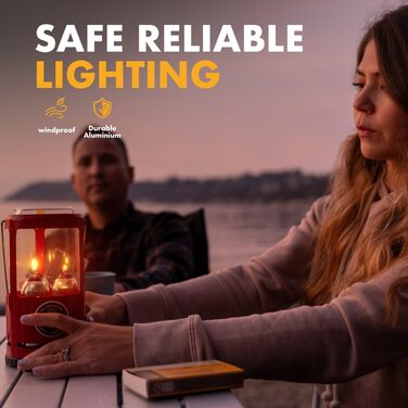 Ліхтар для свічок UCO алюмінієвий червоний