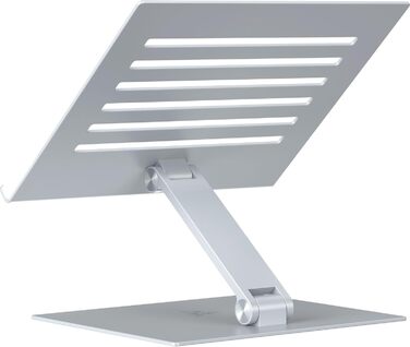 Підставка для ноутбука Razer - Регульована алюмінієва підставка для ноутбуків до 18 дюймів (регулювання висоти та нахилу, міцна конструкція, вентильований дизайн) Mercury - Біла