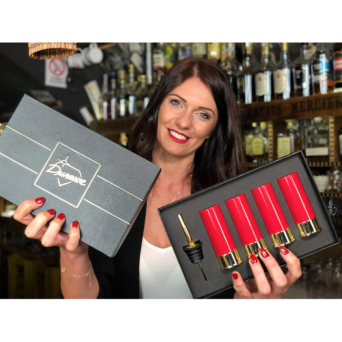 Набір з 12 гільз Чарки Набір з 4 шт. , Патронна гільза Чарки, Алкогольний наливник, Чудова ідея подарунка Набір склянок для пиття