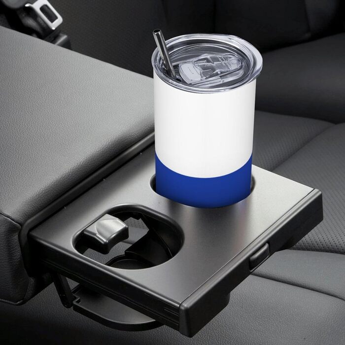 Кухоль з прямою трубочкою, дизайн російський прапор, друкований, дорожній кухоль, підходить для кемпінгу, офісу та дому, 590 мл