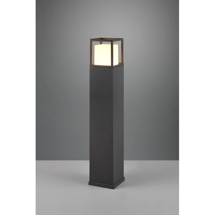 Світильник садовий LED Trio Witham 477860142, антрацитовий метал, білий пластик, 14.5 Вт, регульована колірна температура, висота 80 см