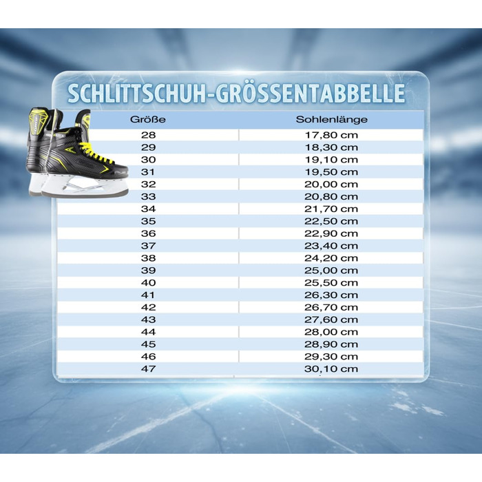 Ковзани Graf G105 шт. чорно-жовті, хокейні, розмір 28