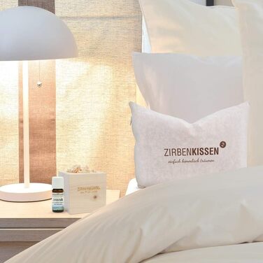 Натуральна декоративна подушка з родини швейцарської сосни 30x20 см Декоративна подушка, наповнена натуральними лусками швейцарської сосни