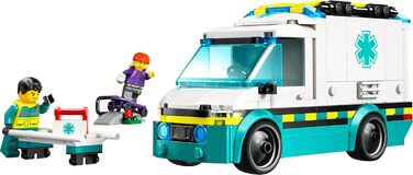 Конструктор LEGO City Ambulance Toy 60451, 184 деталі, іграшкова швидка допомога