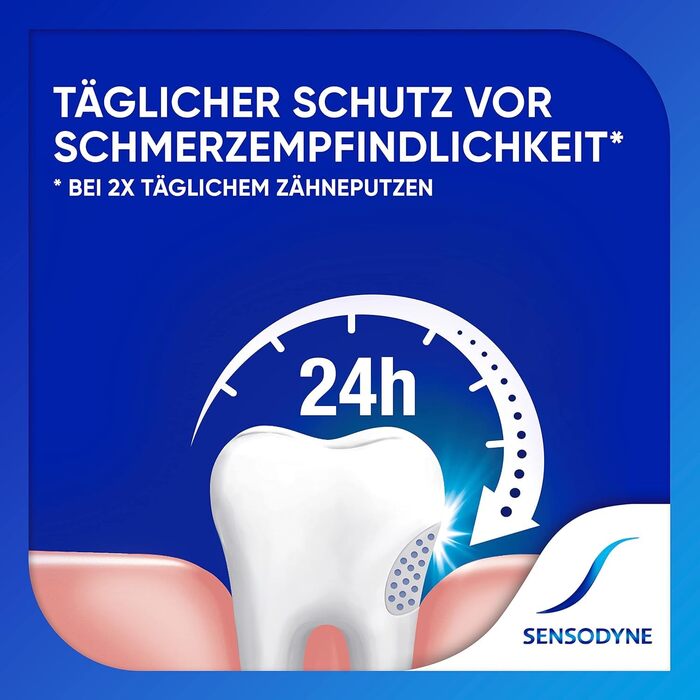 Зубна паста Sensodyne MultiCare ніжна біла, 4 шт. 75 мл, щоденна зубна паста з фтором, для чутливих зубів біла зубна паста з фтором