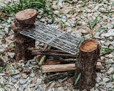 Титанова решітка для приготування їжі Решітка для гриля на відкритому повітрі Деревне вугілля Барбекю Сітка Тарілка для гриля Надл