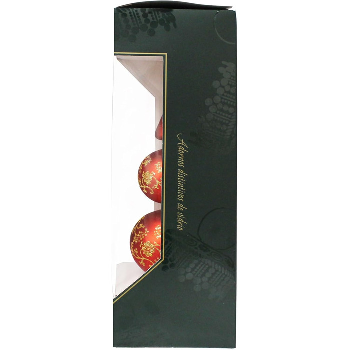 Ялинкова верхівка 34 см матово-червона Krebs Glas Lauscha