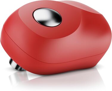 Електричний консервний нож з автоматичним обертанням на 360 Консервний нож з функцією запуску та зупинки для всіх розмірів банок Автоматична зупинка Практичний помічник на кухні для людей похилого віку та слабких рук C Червоний