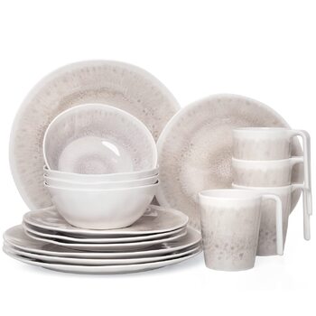 Набір меламінового посуду для кемпінгу на 4 особи, 16 предметів Можна мити в посудомийній машині Набір посуду для пікніка Набір кемпінгового посуду з ковадлом, 16 предметів