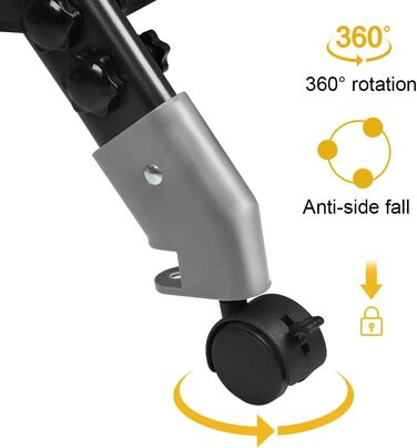 Дитяче ліжечко 3-в-1, дитяча колиска та дорожнє ліжечко, 4-рівневе регулювання висоти дитячого ліжечка, відкидне крісло, ліжечко, колиска для дітей вагою до 25 кг - 104 x 52 x 100-110 см - чорний колір