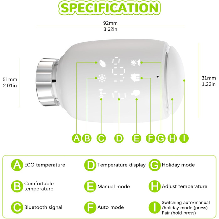 Інтелектуальний радіаторний термостат, Zigbee Tuya Smart Home Thermostat, WLAN Heating Thermostat Pack 3 with APP Voice Timing Constant Temperature Energy Saving Heating Smart Switch, економія витрат на опалення