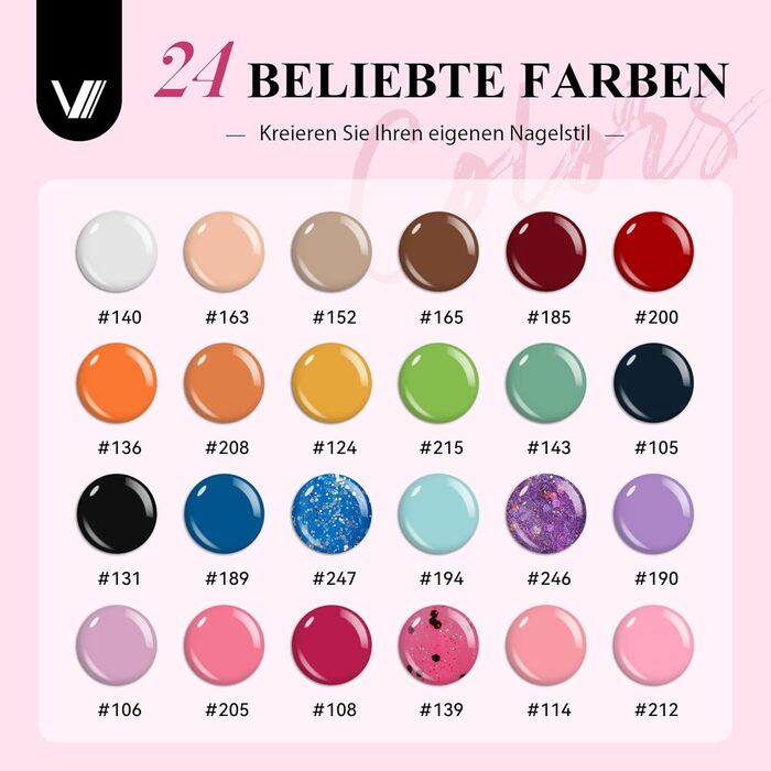 Стартовий набір VANREESA з лампою (24 кольори)