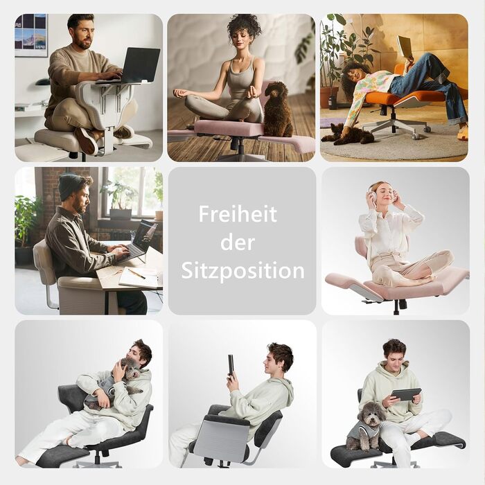 Офісне крісло Newtral FX-FB з підлокітниками/без них, регульоване, крісло зі схрещеними ніжками, крісло для туалетного столика з колесами, письмове крісло, обертове офісне крісло для дому (Freedom-X FB, чорний) Чорний FREEDOM-X FB