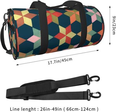 Універсальна дорожня сумка-мішок, спортивна сумка геометричного дизайну для чоловіків та жінок