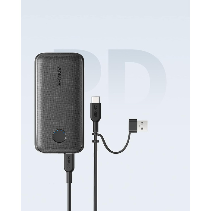 Зовнішній акумулятор, сумісний з iPhone 12/11/Mini/Pro/Pro Max/XR/XS, Galaxy S21/ S20, Pixel 3/3XL, iPad Mini 5, 10000 Redux, 1000