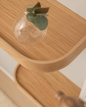 Набір настінних полиць Kazai. Toke 3 підвісні полиці зі шпону справжнього дерева Плаваюча дерев&39яна полиця як настінна прикраса та місце для зберігання у ванній кімнаті, вітальні, кухні, спальні тощо Дуб 47 см x 13 см (комплект з 3 шт.)