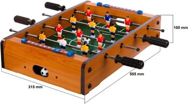 Міні-настільний футбол GAMES PLANET Mini Kicker Dundee – світле дерево